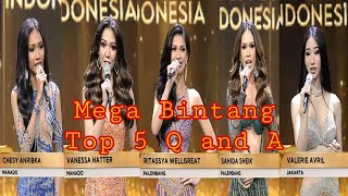 Q and A | Top 5 | Miss Mega Bintang 2023