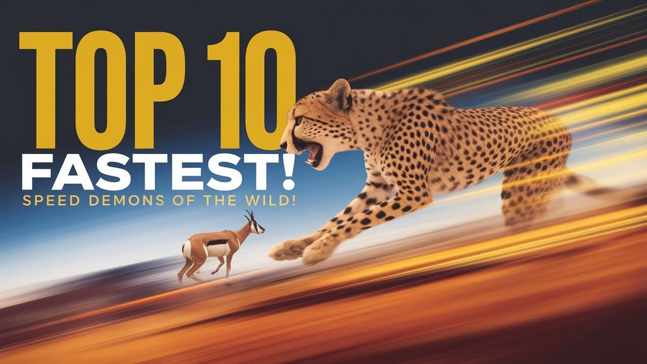 Top 10 Fastest Land Animals Nature's Ultimate Speedsters! YouTube
