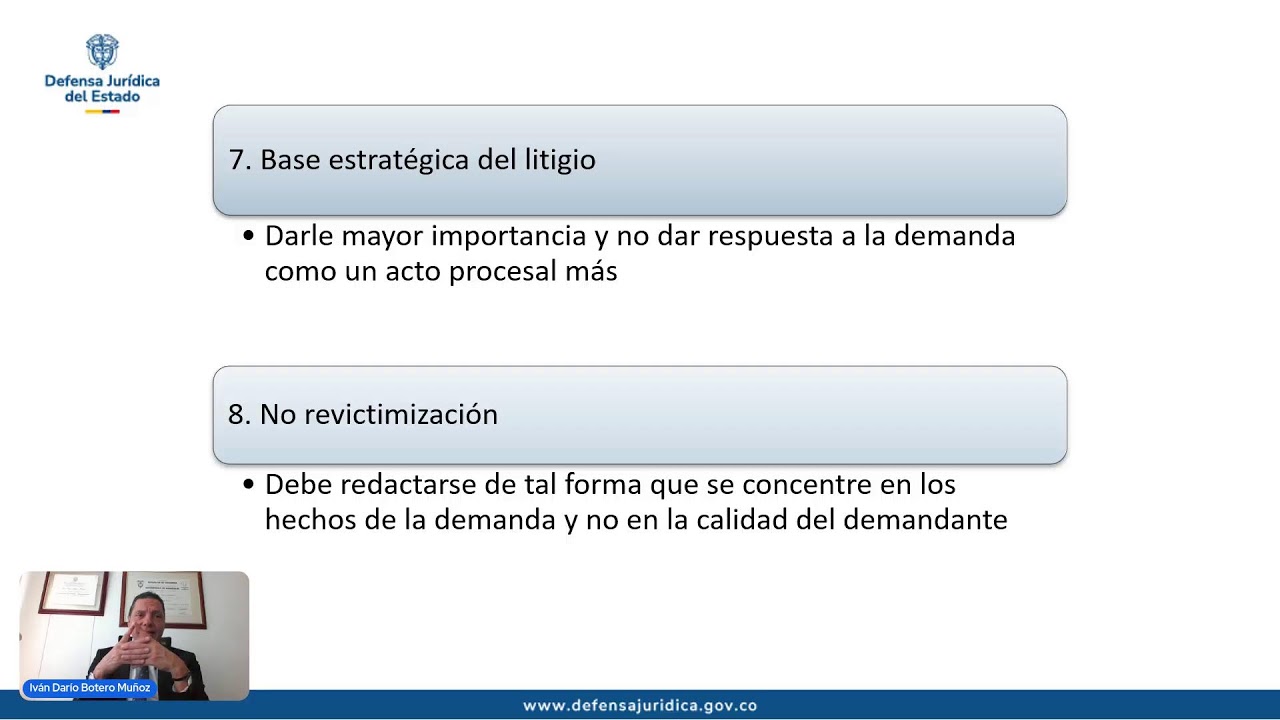 Recomendaciones para la contestación de la demanda