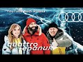 Audi e-tron в шоу «quattro терапия». Иван Ургант, Алла Михеева и Сергей Бурунов