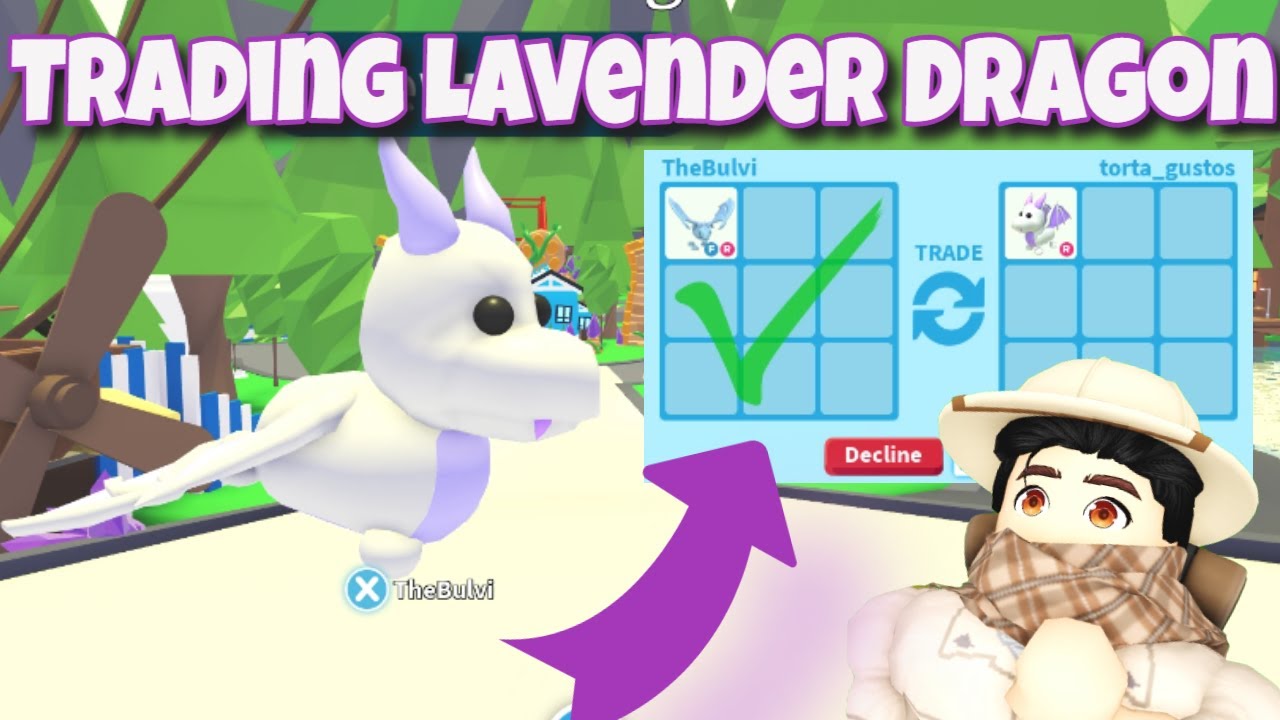 2023 How much is the lavender dragon worth in adopt me public of 