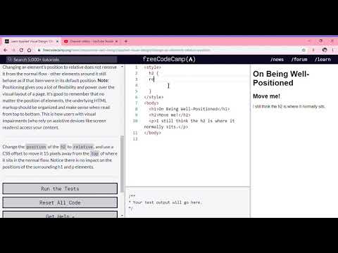 Learn Applied Visual Design  Change an Element's Relative Position   freeCodeCamp org   Google Chrom
