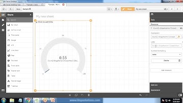Salesforce  Qliksense Integration   Building Gauge Chart using Salesforce Data