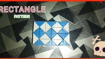 How to make rectangle pattern on Snake cube || 24 Piece Snake  cube#trending #subscribe #rubikscube