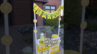 Easy DIY lemonade stand!