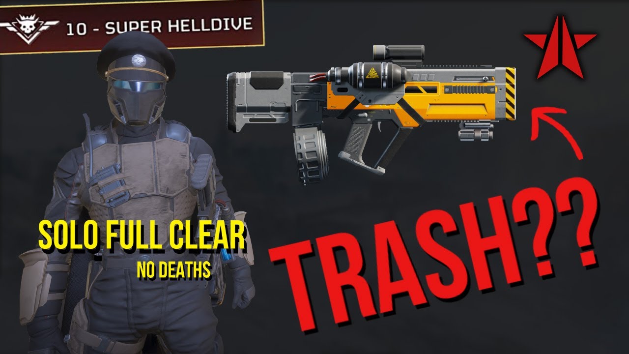 Helldivers 2 - Super Helldive, solo full clear, no deaths - YouTube
