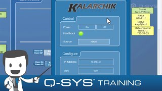 Q-SYS Training | Control and UCI FUNDAMENTALS - E2 - Third Party Control