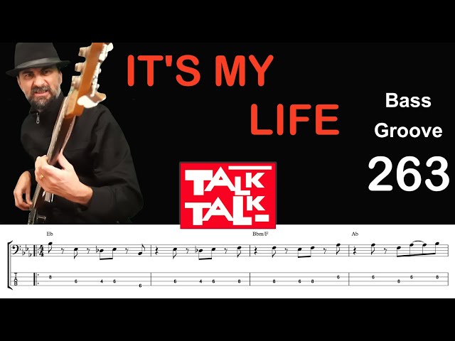 IT'S MY LIFE (Talk Talk) How to Play Bass Groove Cover with Score & Tab Lesson