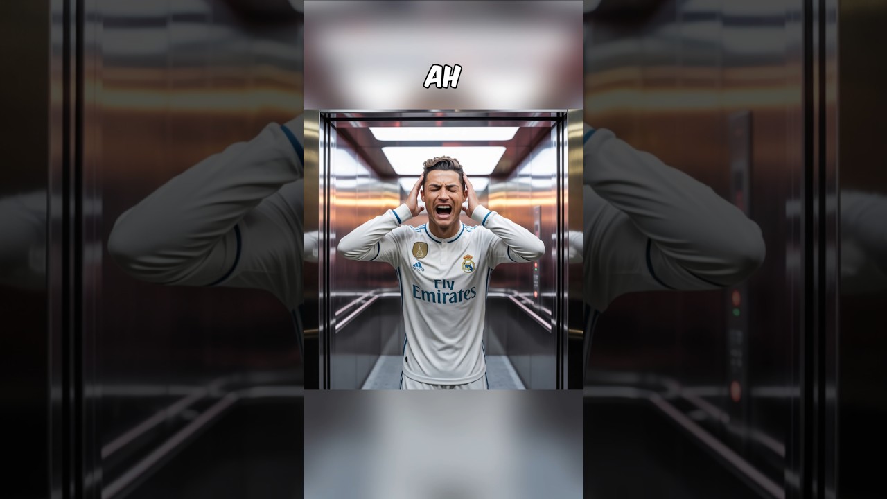 Роналду подставили в лифте 😭