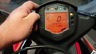 How to adjust the odo clock on a Duke or RC 125