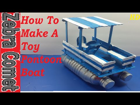 How To Make A Toy Pontoon Boat 2 - YouTube