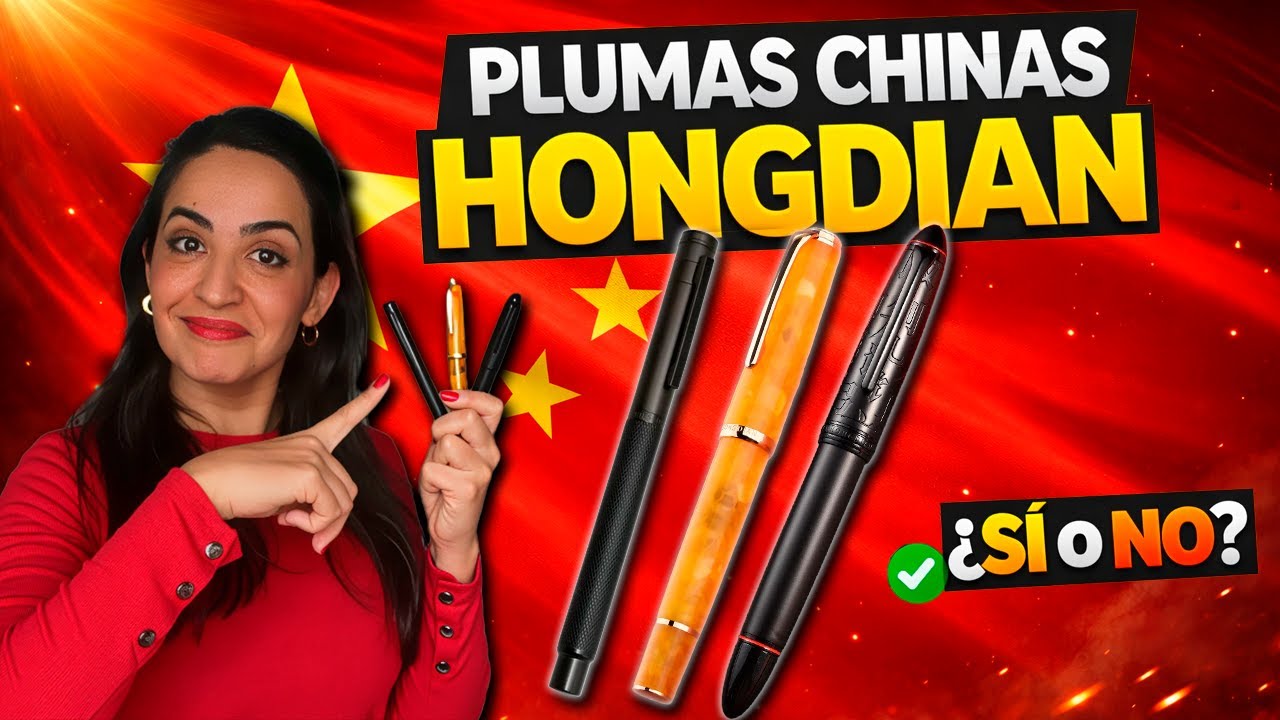 Plumas chinas HONGDIAN 🖋️ ¿MERECEN la pena? Pongo 3 A PRUEBA