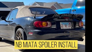 NB Miata Spoiler Install