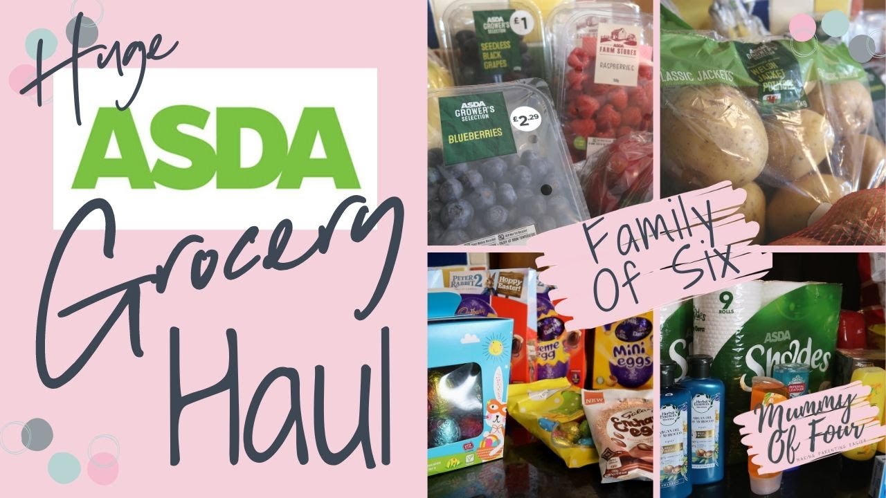 HUGE ASDA GROCERY HAUL & MEAL PLAN LOCKDOWN 2020 | LARGE FAMILY OF 6 | MUMMY OF FOUR UK