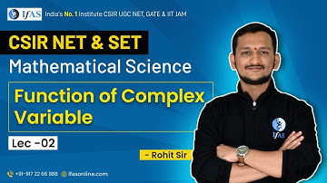 Function of Complex Variable in CSIR NET & SET mathematics