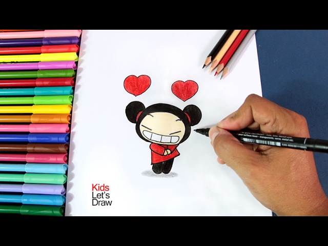 Cómo dibujar a Pucca enamorada | Dibujos de San Valentín - thptnganamst.edu.vn