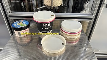 Automatic 2 Piece Type Paper Cup Lid Making Machine Coffee Cup Paper Lid Machine