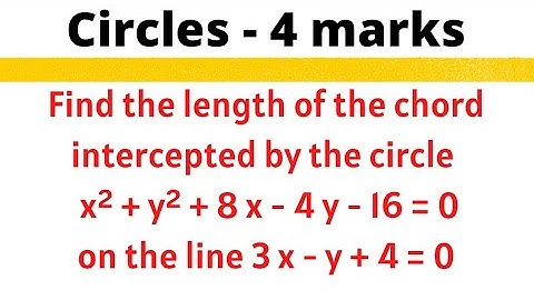Find the length of the chord intercepted by the circle x²+y²+8x-4y-16=0 on the line 3x-y+4=0 @EAG