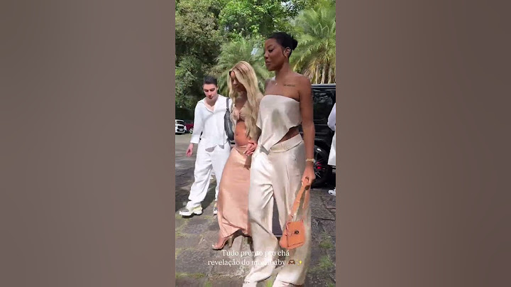 Ludmilla acaba de chegar no cha revelação do baby brumilla 💖