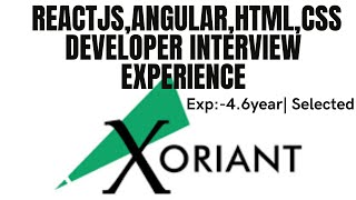 Xoriant React Angular Interview Questions|Angular Interview questions|React interview questions