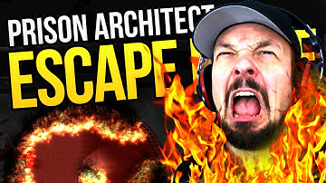 Prison Architect Escape Mode - BIGGEST PRISON FIRE YET ★ Prison Architect Escape Mode Gameplay