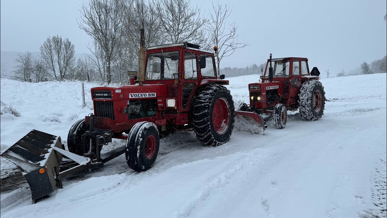 Snö körning 2025 Del 1 med Bm Volvo 650