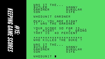#15: Keeping Game Scores (101 Programming Tips & Tricks for the TI-99/4A Home Computer)