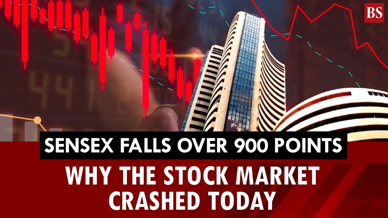 Sensex falls over 900 points: Why the stock market crashed today | Sensex crash | Business news 