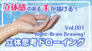 立体思考ドローイングVol.01〜〜立体感のある手が描ける！Right-Brain
