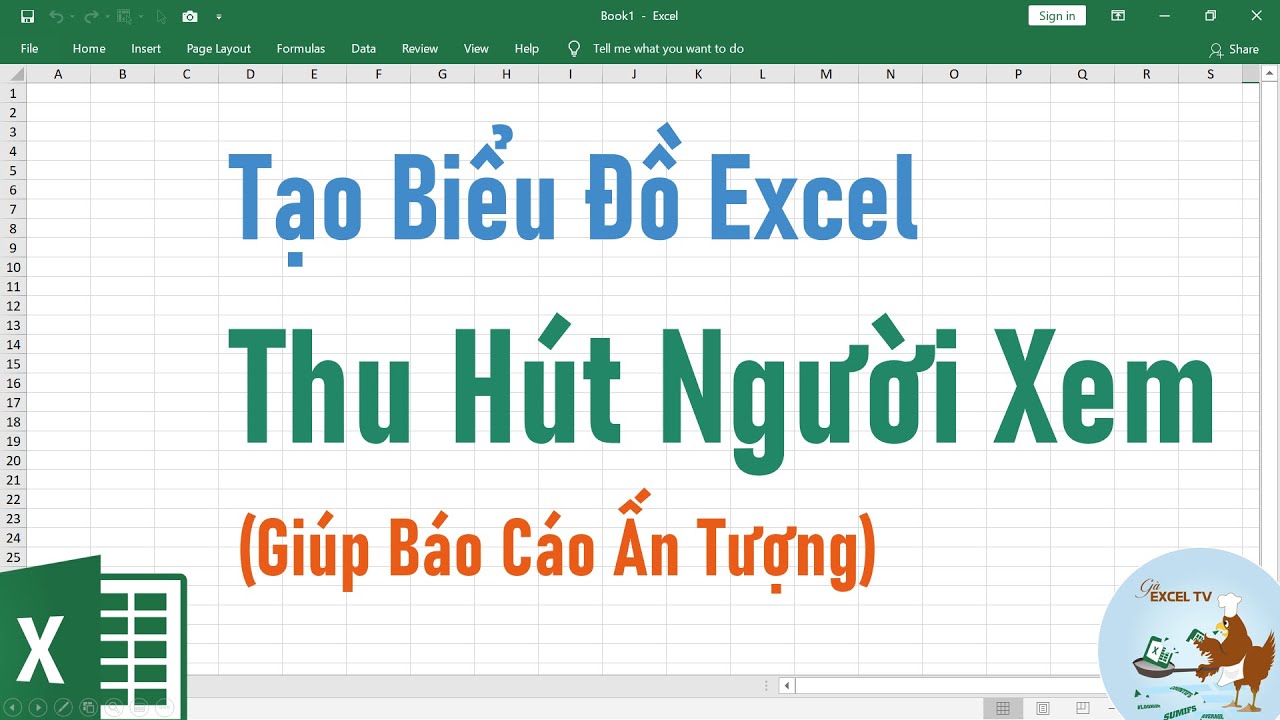Biểu đồ Excel tạo sự thu hút người xem - youtube