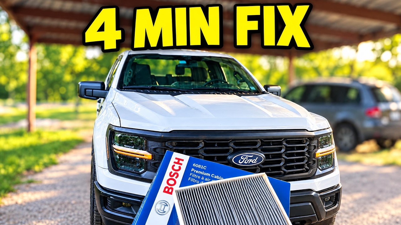 How to Replace Cabin Air Filter | 2021-2027 Ford F-150 DIY in 4 Minutes