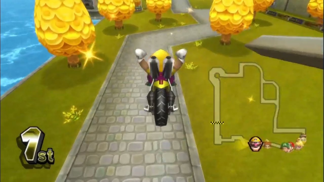 100cc Banana Cup (3 Star Rank) Wario + Wario Bike | Mario Kart Wii