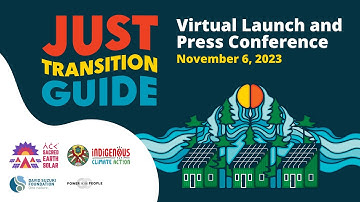 Just Transition Guide Virtual Press Conference