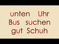 Deutsch Alphabet 7: U V