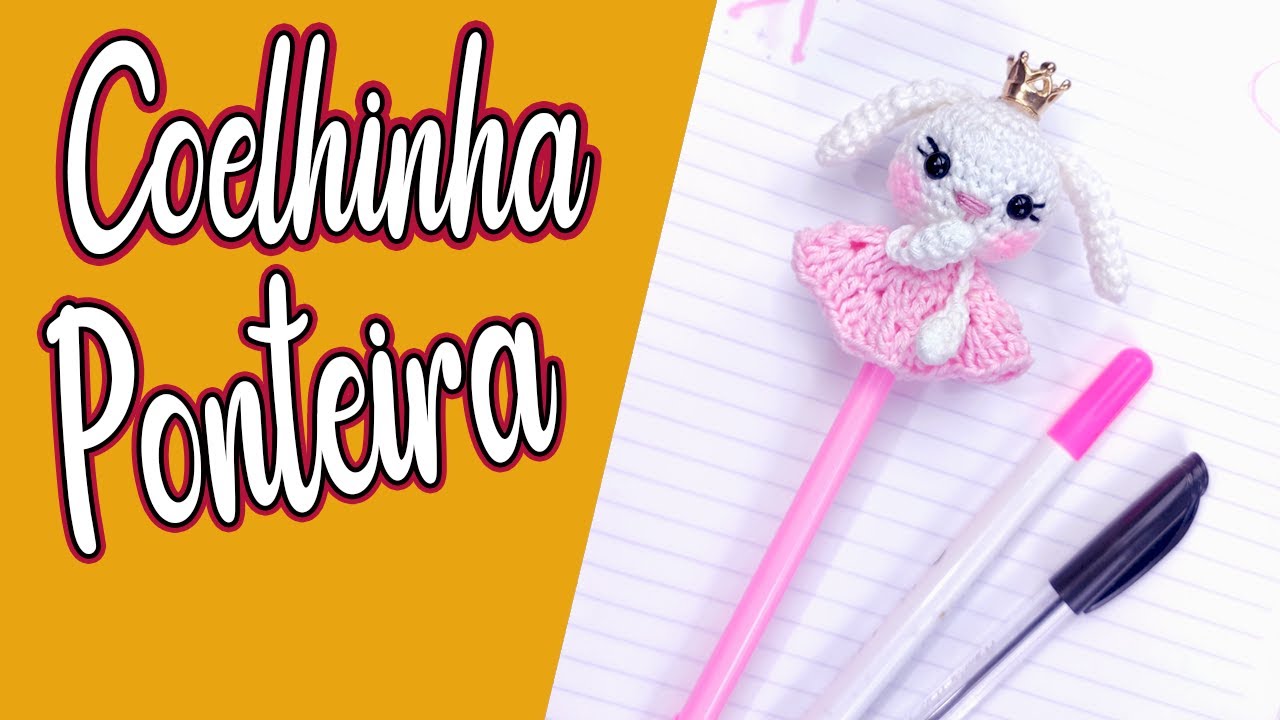 coelhinha ponteira amigurumi