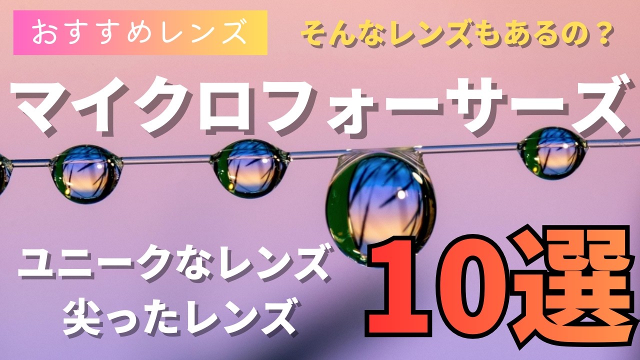 おすすめ】マイクロフォーサーズらしいユニークなレンズ10選【OM