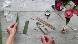 картинка: #2 Мастер класс. Красивый тюльпан из гофрированной бумаги с конфеткой РАФАЭЛЛО.