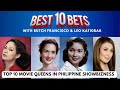 Top 10 movie queens in philippine showbiz  best 10 bets