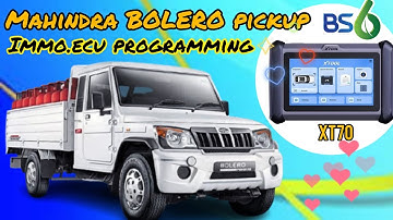 Mahindra Bolero pickup bs6 md1 Ecu immo.key programming- Xtool. xt70, ps70pro