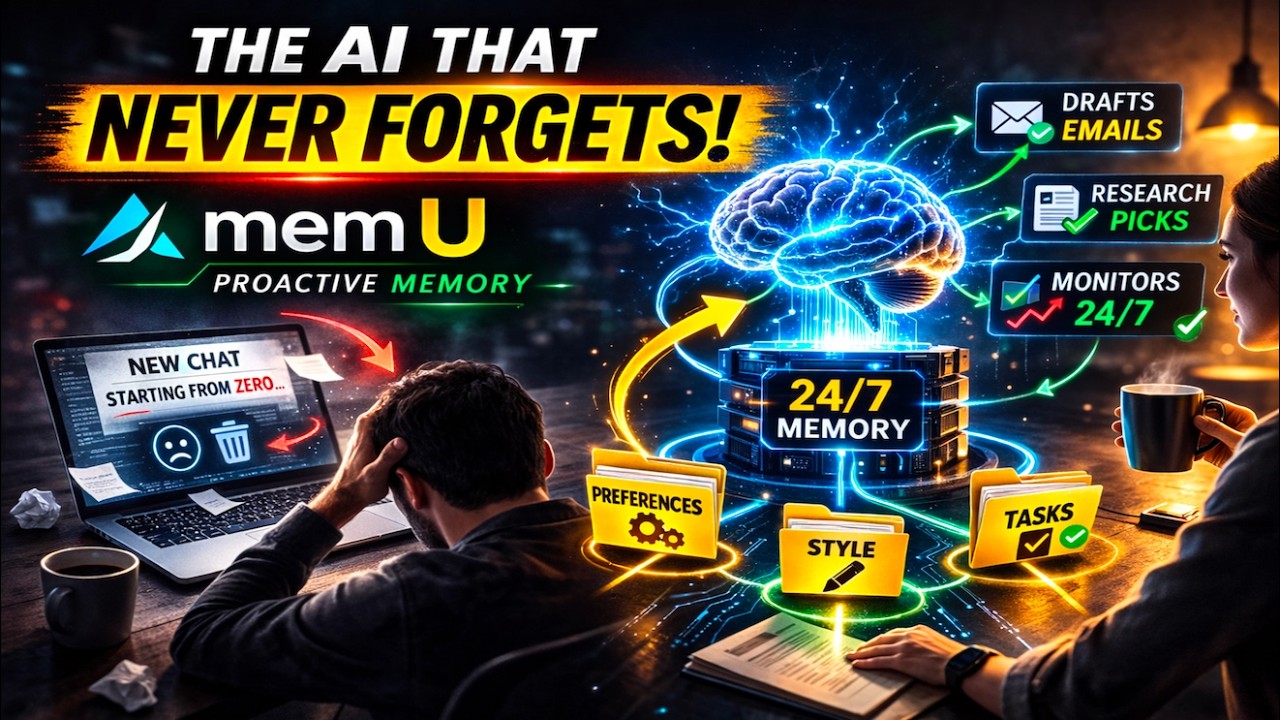 The AI That Never Forgets: memU Proactive Memory Explained 🧠 - YouTube