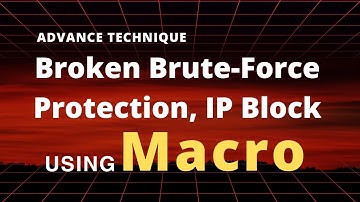 Broken brute-force protection, IP block | Using Macros