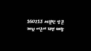 [세븐틴] 160213 앙콘 민규가 예쁘다고 한 캐럿 어른이 되면 때창