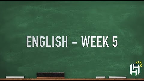 CC Cycle 2 Week 5 English