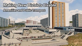 Urban Railway and Sunken Commercial Center - Cities: Skylines - Altengrad 77