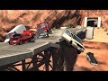 Collapsing Bridge Pileup Crashes 2 | BeamNG.drive