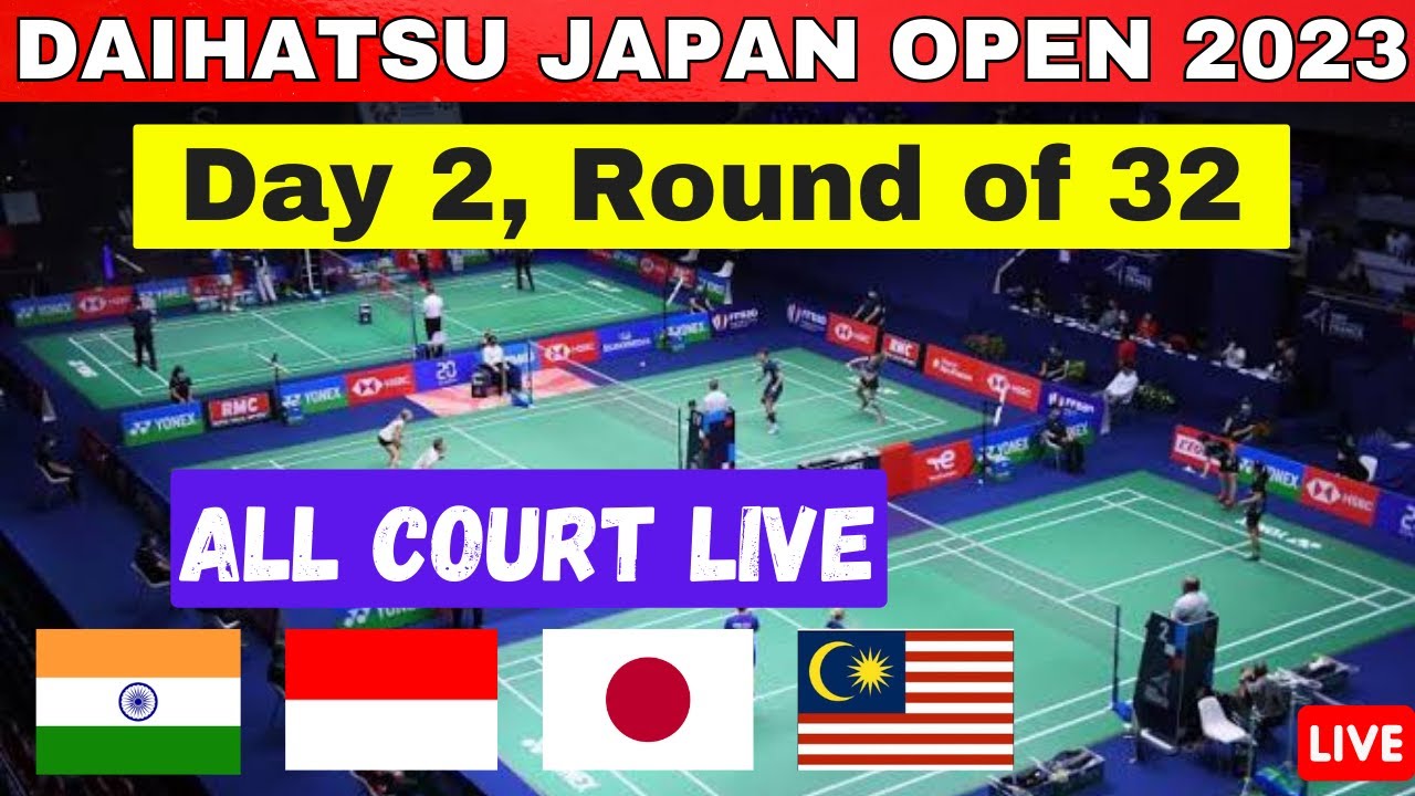 🔴Live Daihatsu Japan Open 2023 Day 2, Round of 32 Indonesia, Malaysia, India