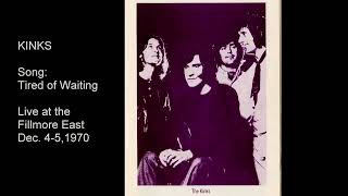 Fillmore East Elliot's Book 7 KINKS Live at the Fillmore East Dec.4-5.1970