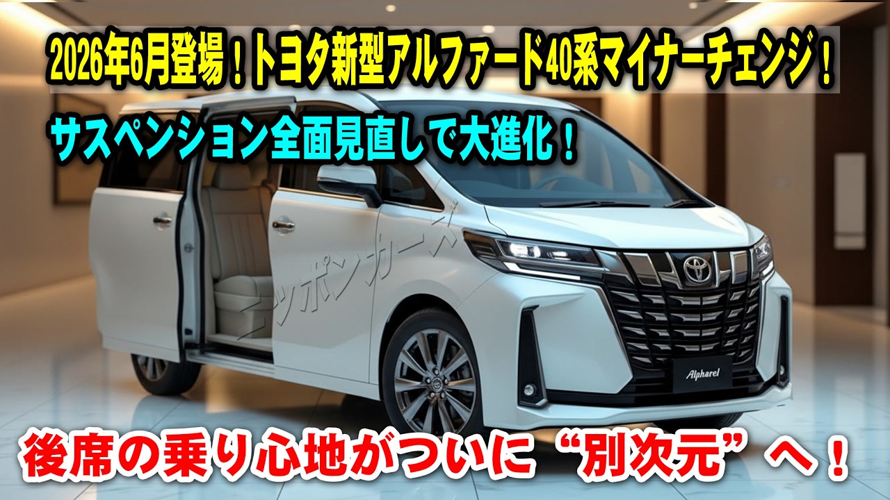 It's finally here! The new Alphard 40 series minor change (June