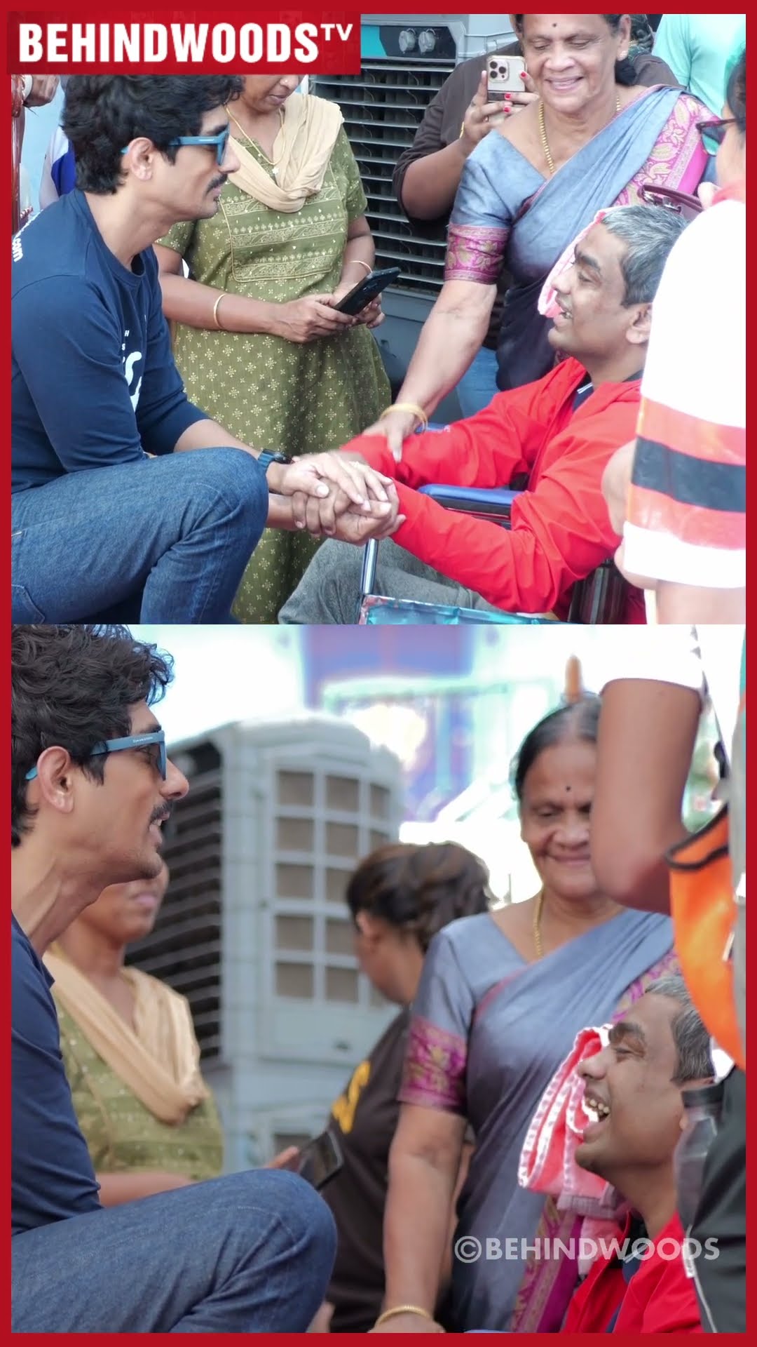 அட கை கொடுங்க Bro..' மாற்றுத் திறனாளி ரசிகரிடம் Jolly-யா பேசிய Siddharth ?