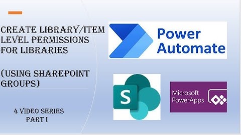 Library/Item Level permissions using SP Groups (Demo of Final Product)(Part 1)